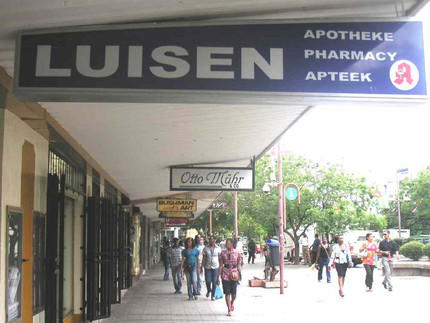 Multilingual sign in Windhoek