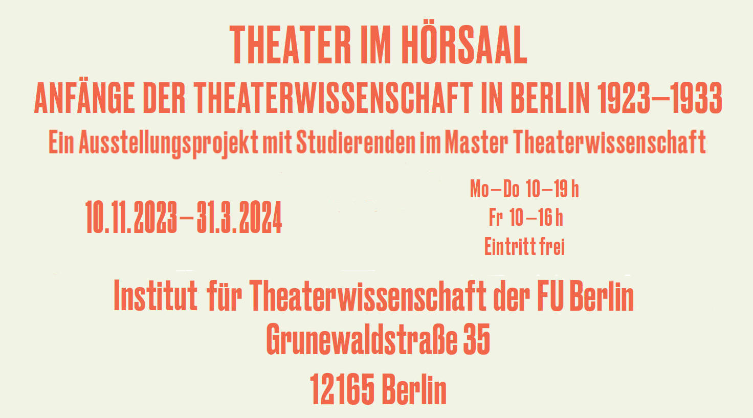 Theater im Hörsaal
