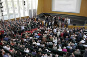Orhan Pamuks Einzug in das Max-Kade-Auditorium stieß auf ein großes öffentliches Interesse