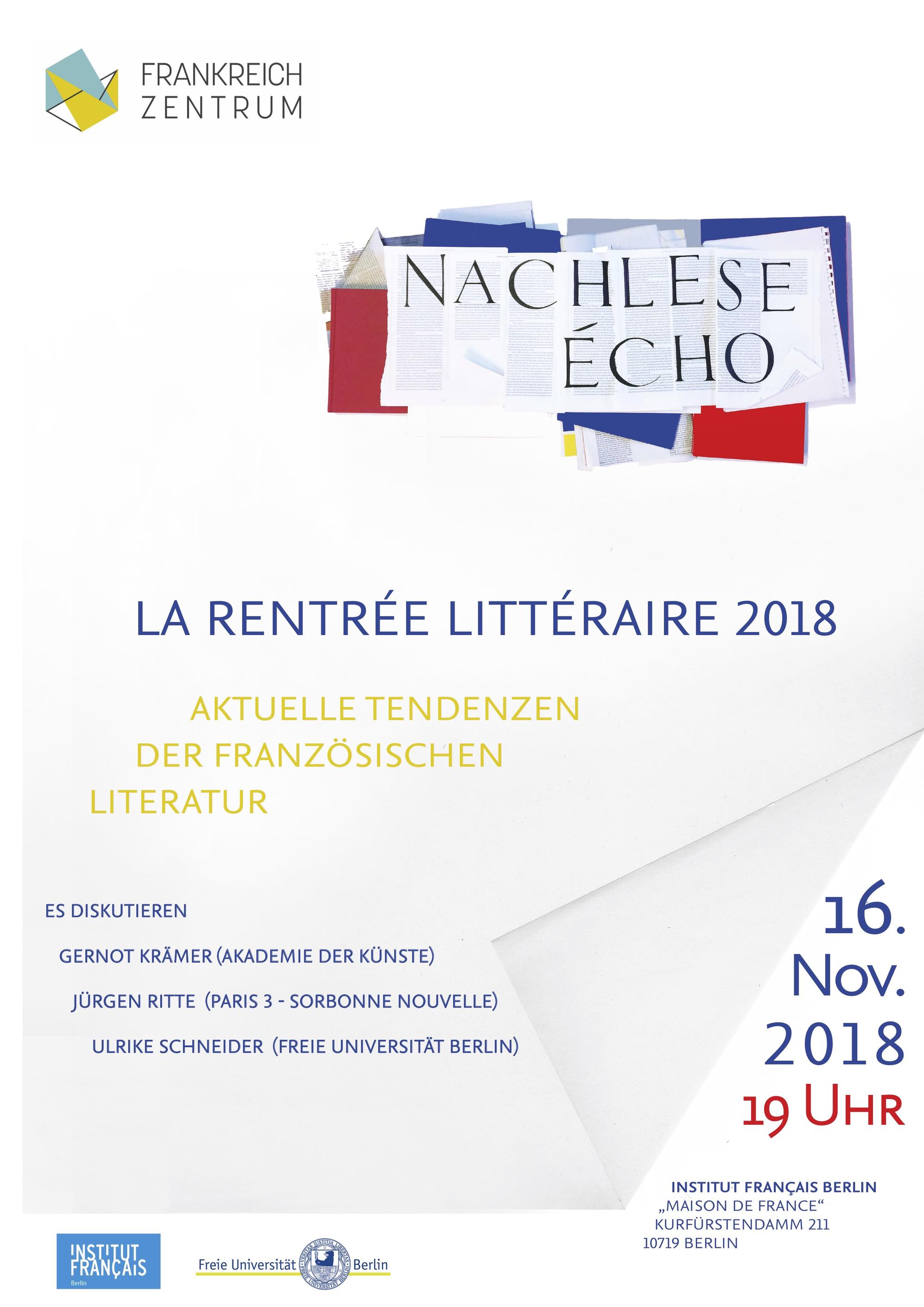 La rentrée littéraire