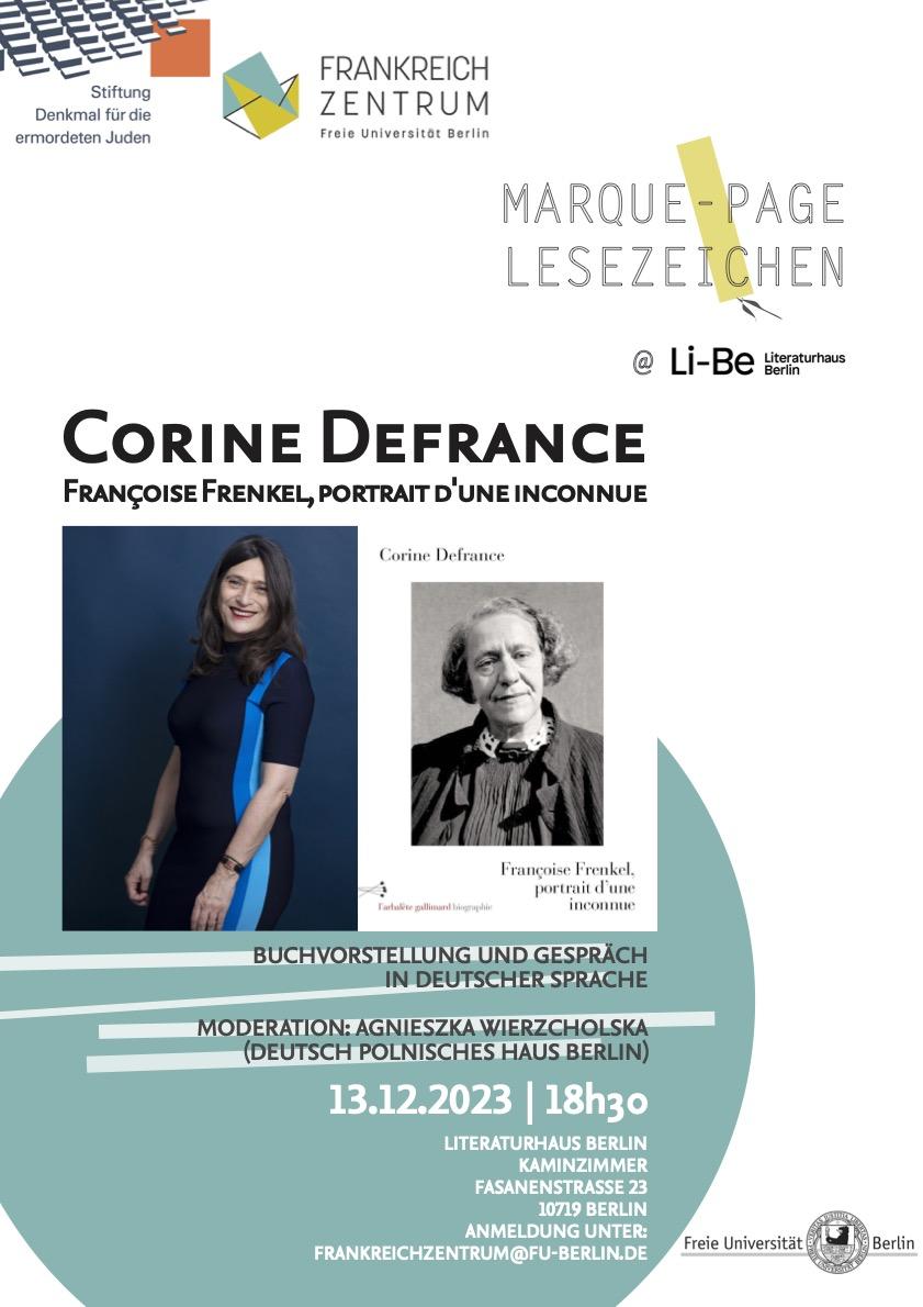 Marque-page Corine Defrance