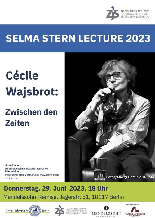 Selma Stern Lecture Cécile Wajsbrot
