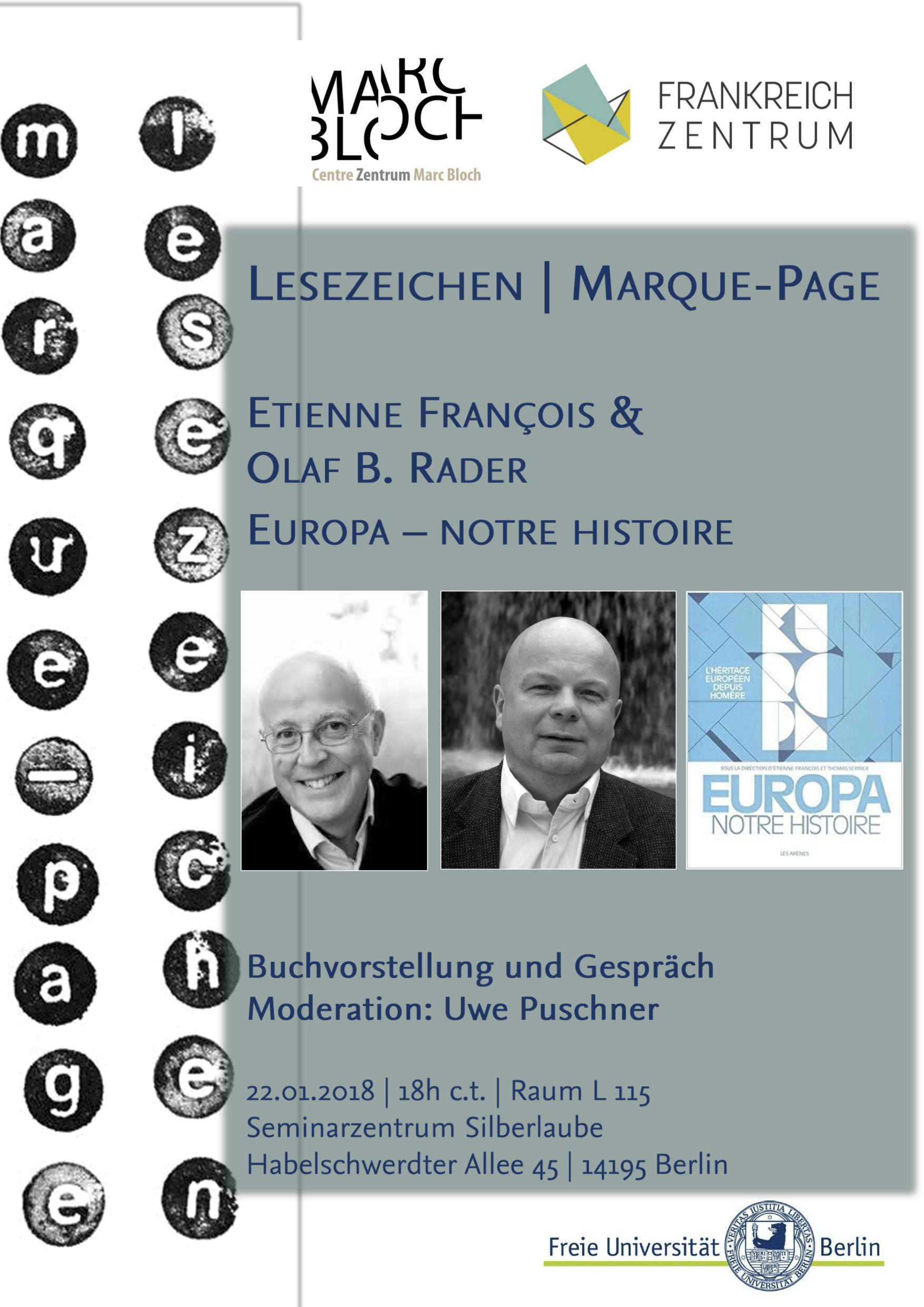 Plakat Lesezeichen zu "Europe - notre histoire"