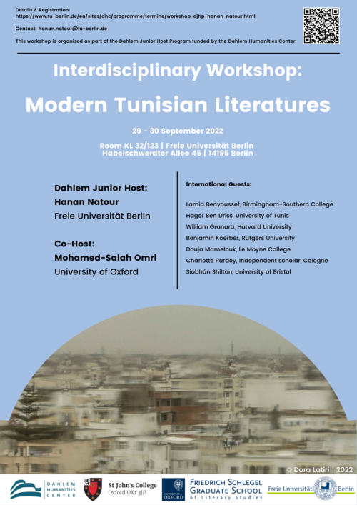 2022 09 29 Modern Tunisian Literatures