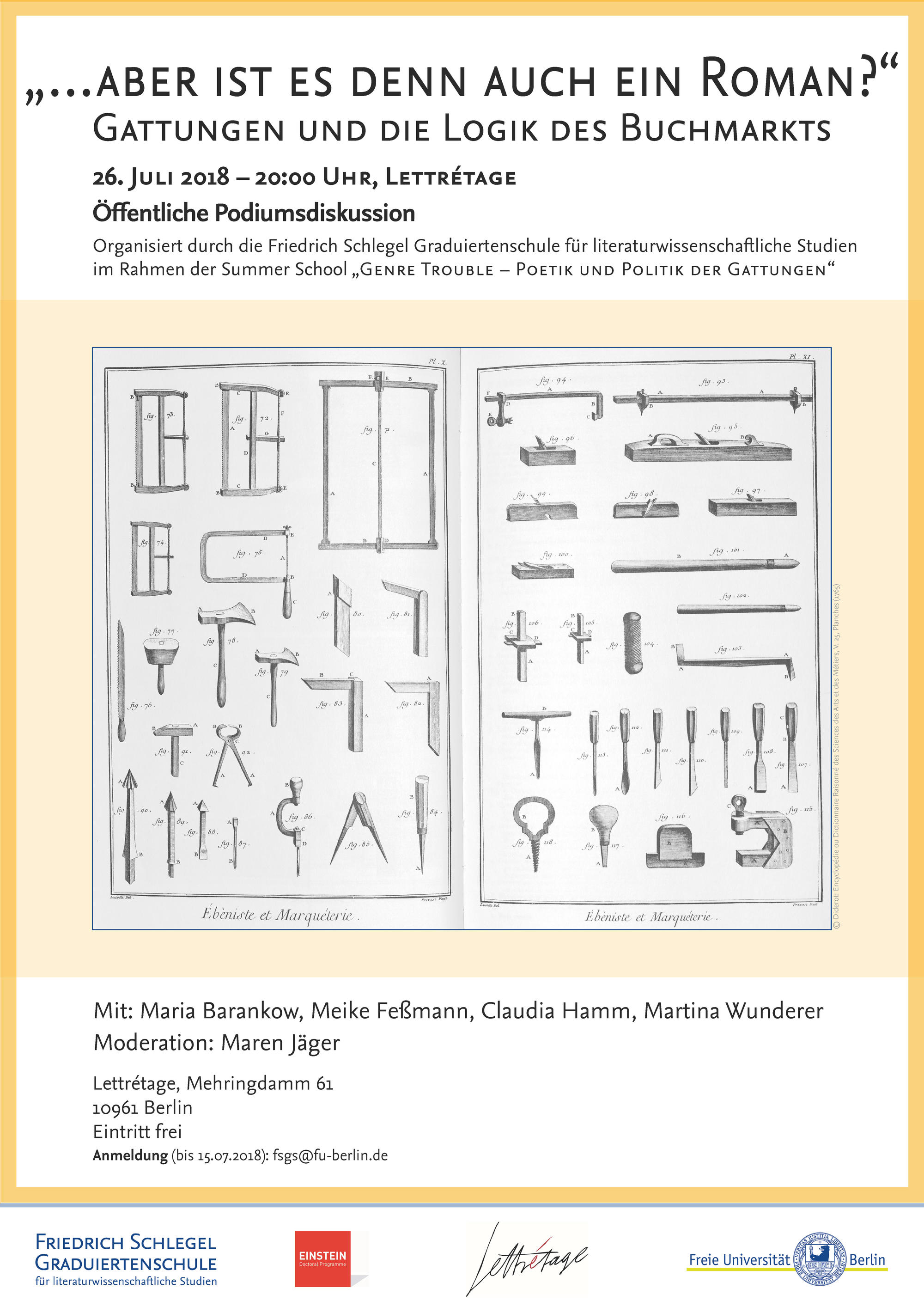 Plakat Podiumsdiskussion Summer School