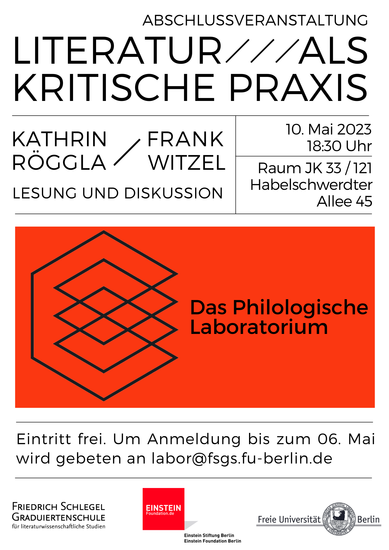 Poster – Literatur als kritische Praxis