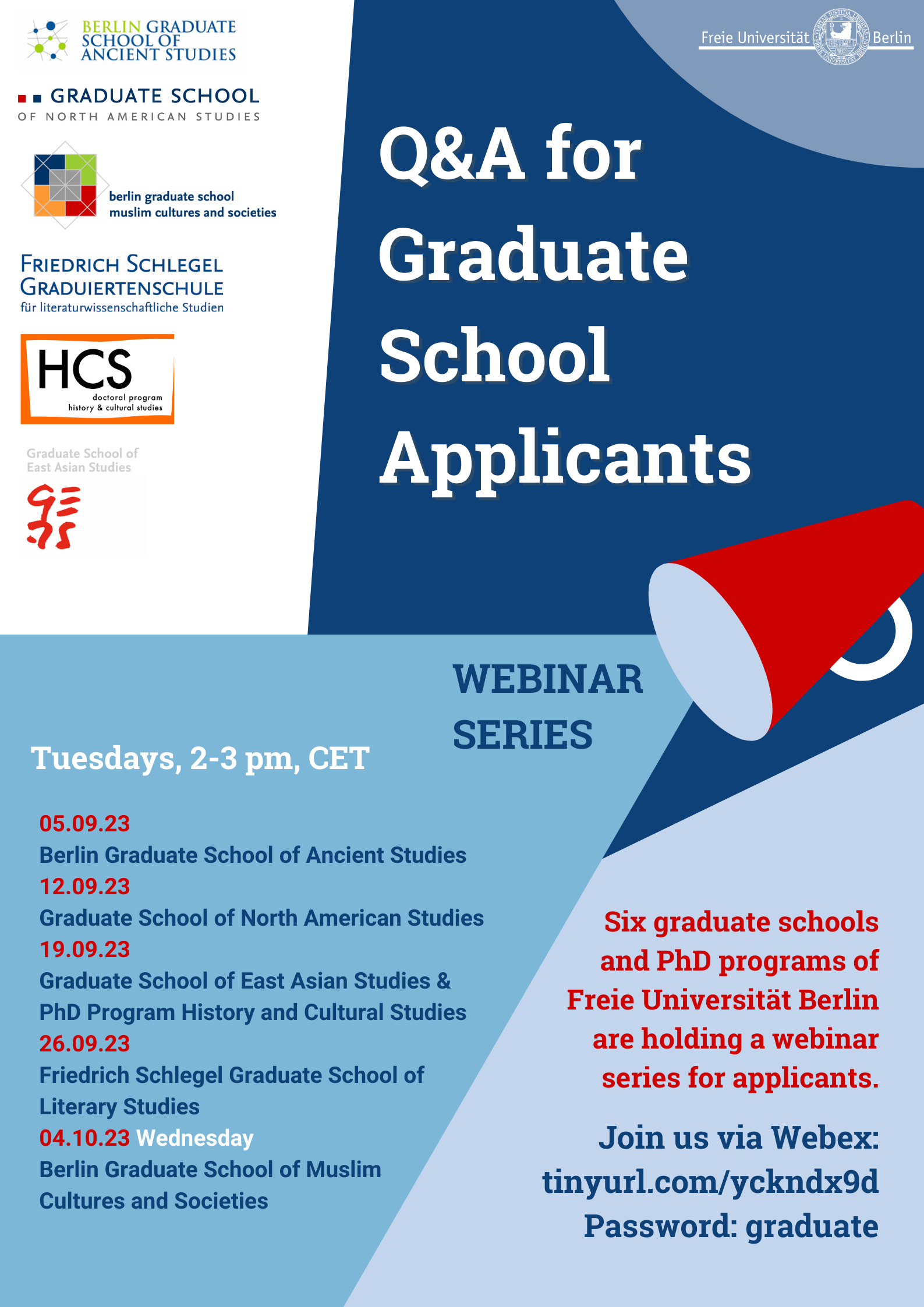 Q&A Graduate School Applicants 2023