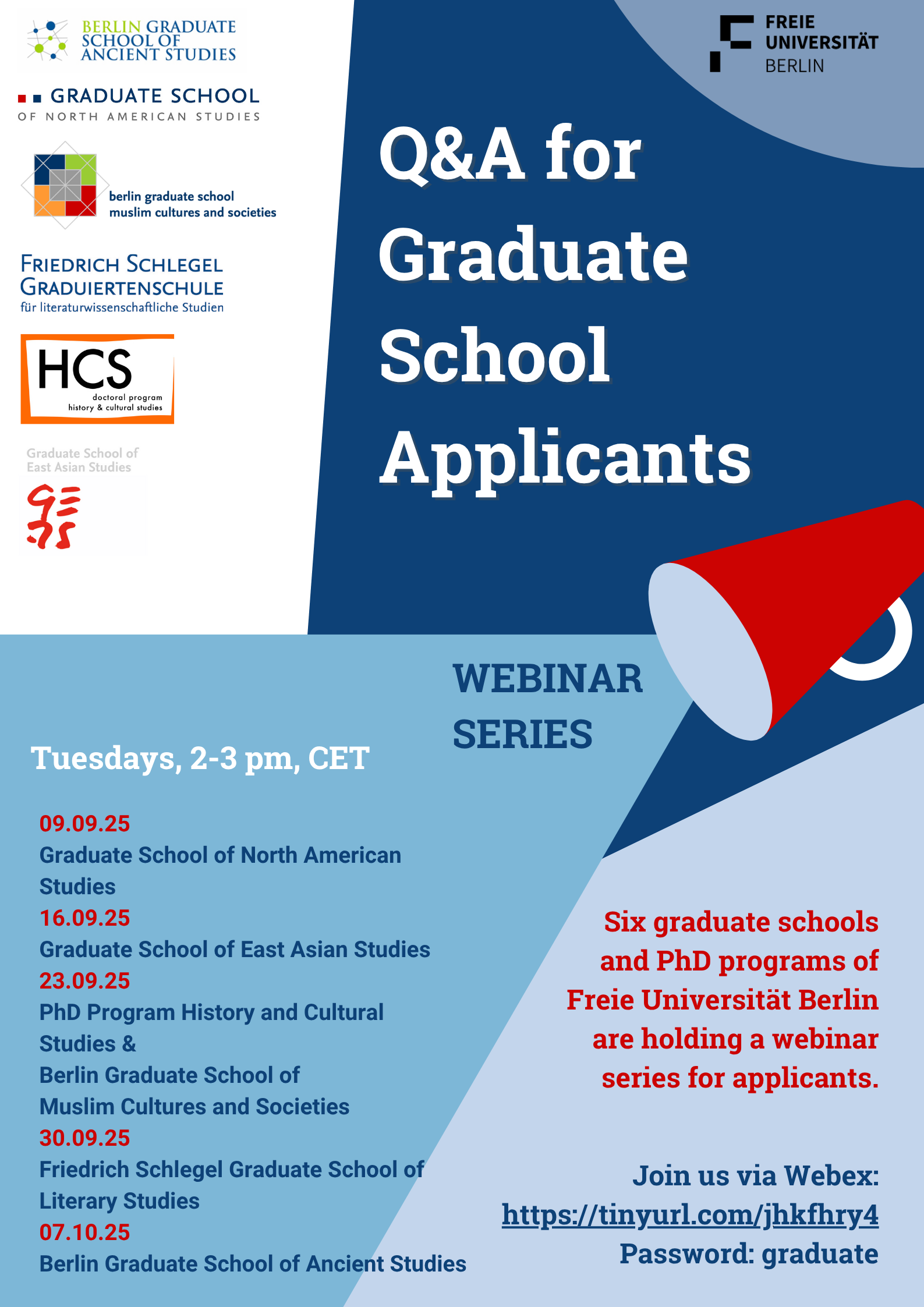 Q&A Graduate School Applicants 2025