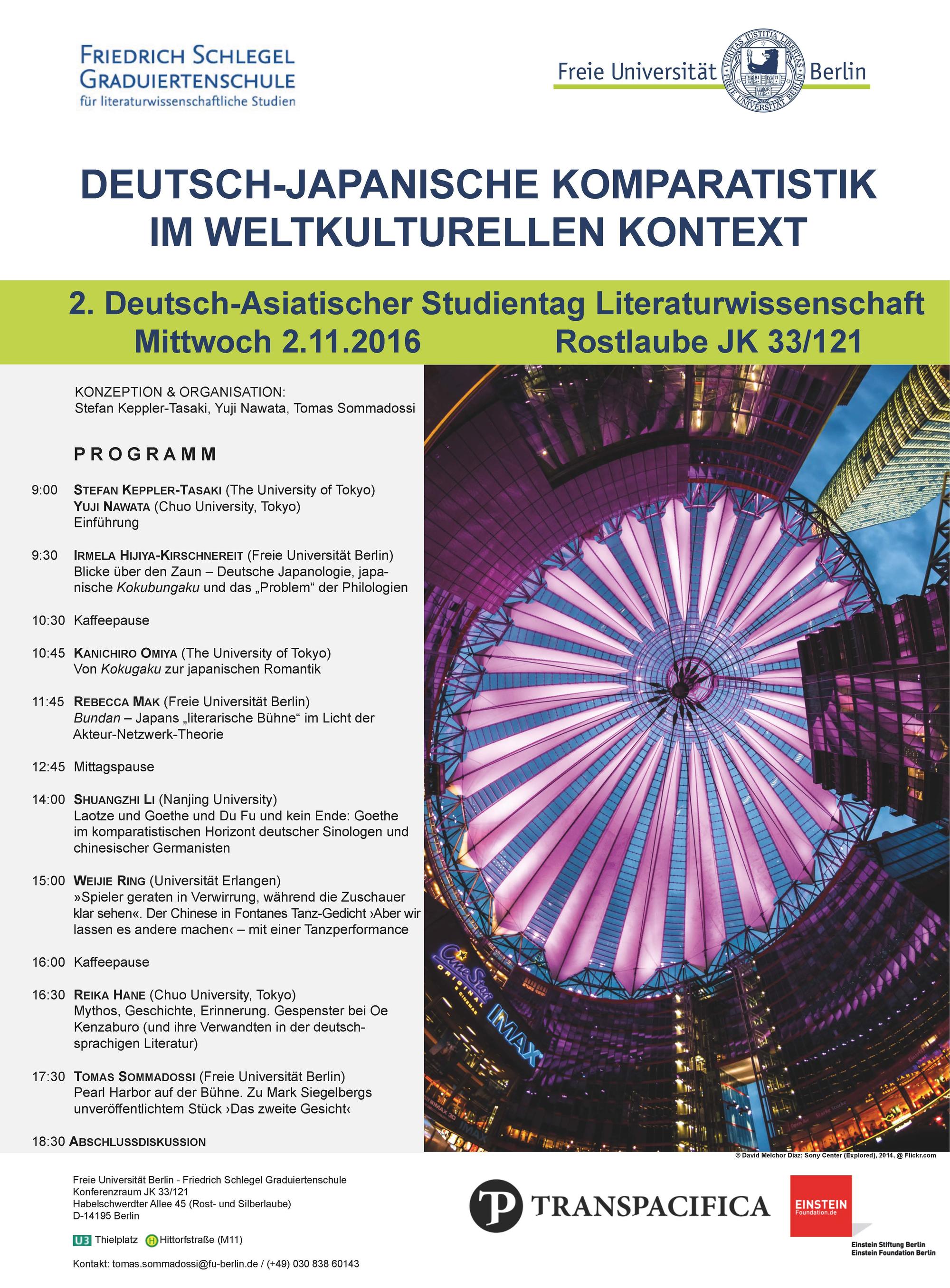 Programm Deutsch-Japanische Komparatistik