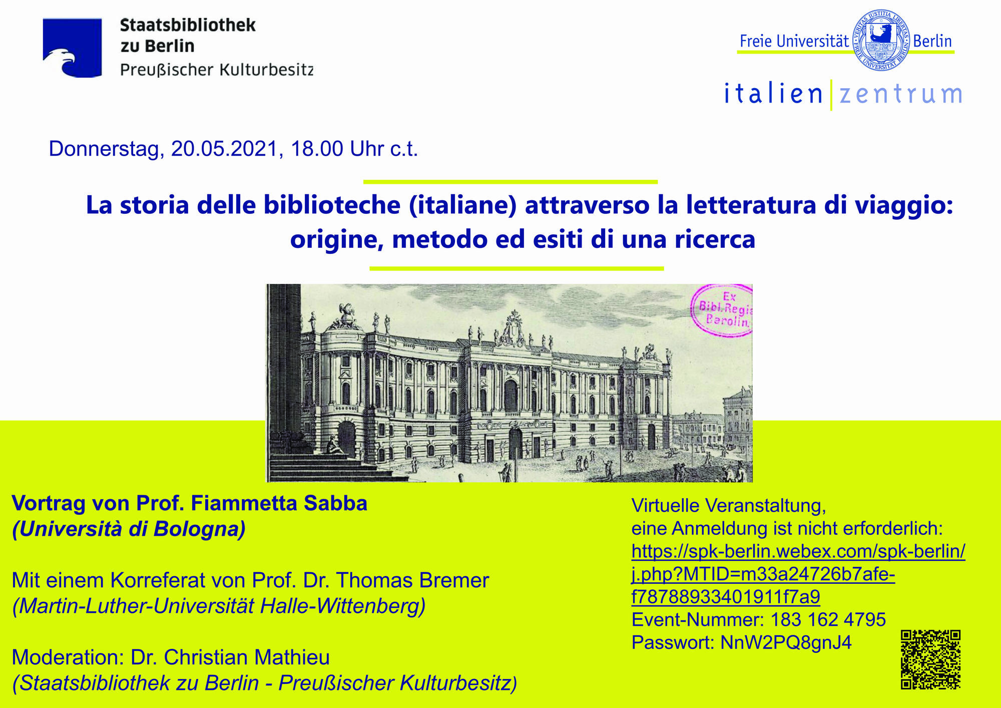 Flyer Storia delle biblioteche