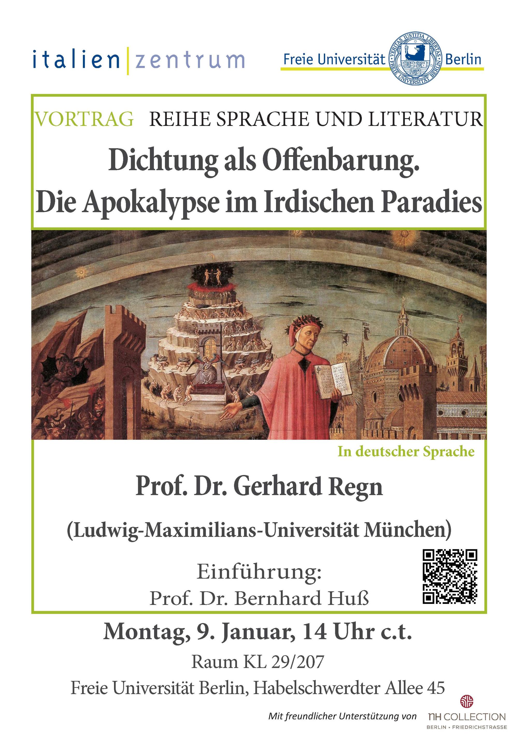 Regn Dichtung als Offenbarung_Flyer