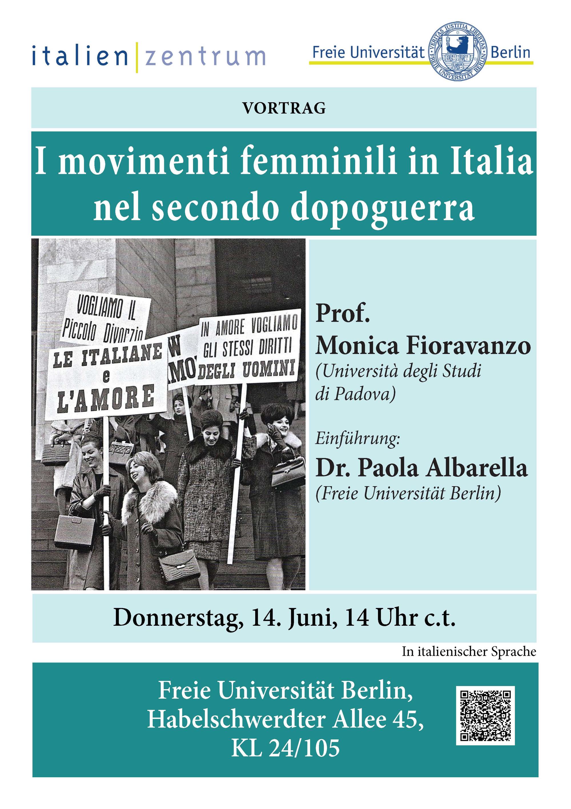 Flyer Fioravanzo movimenti femminili