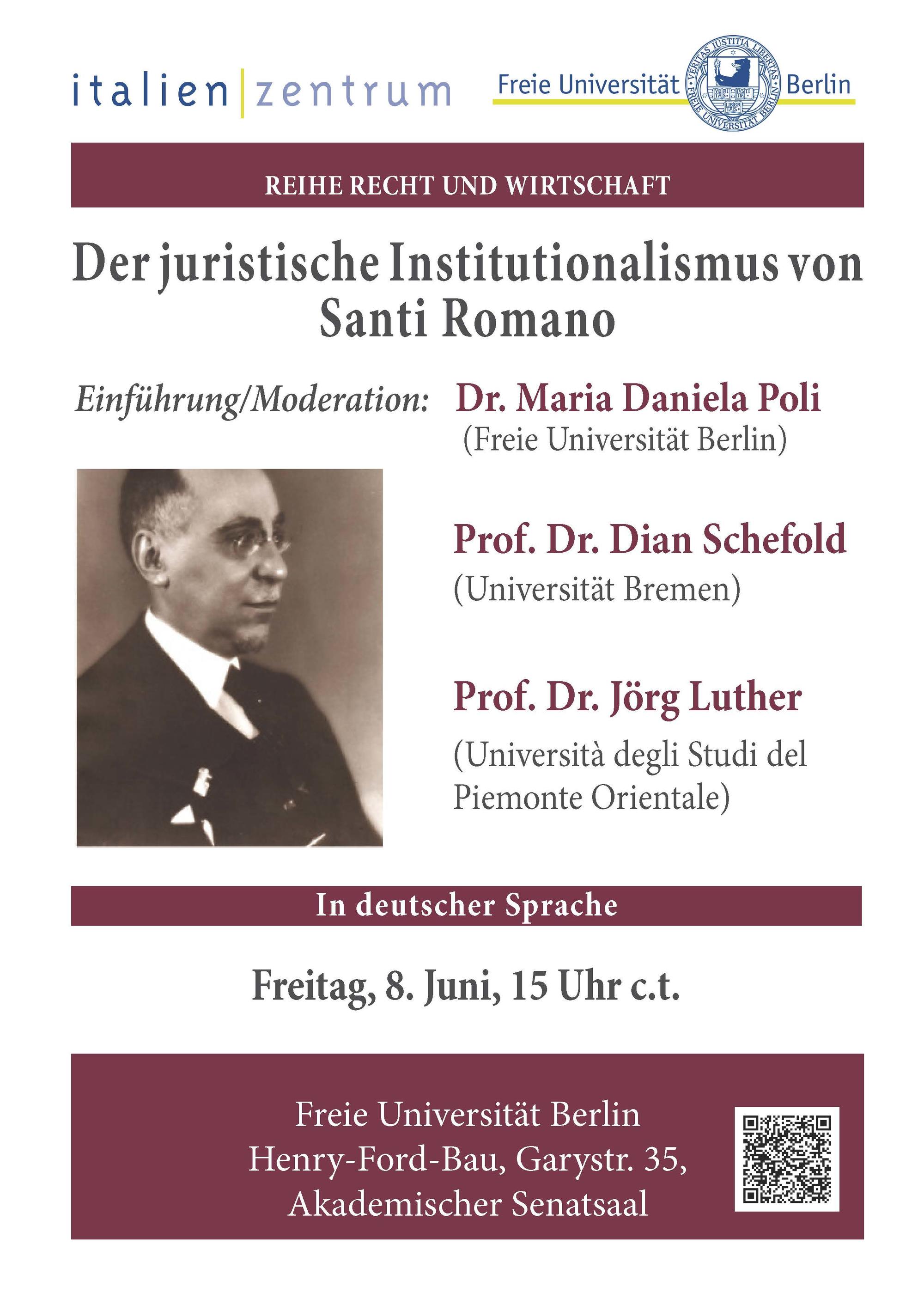 Flyer Workshop Santi Romano