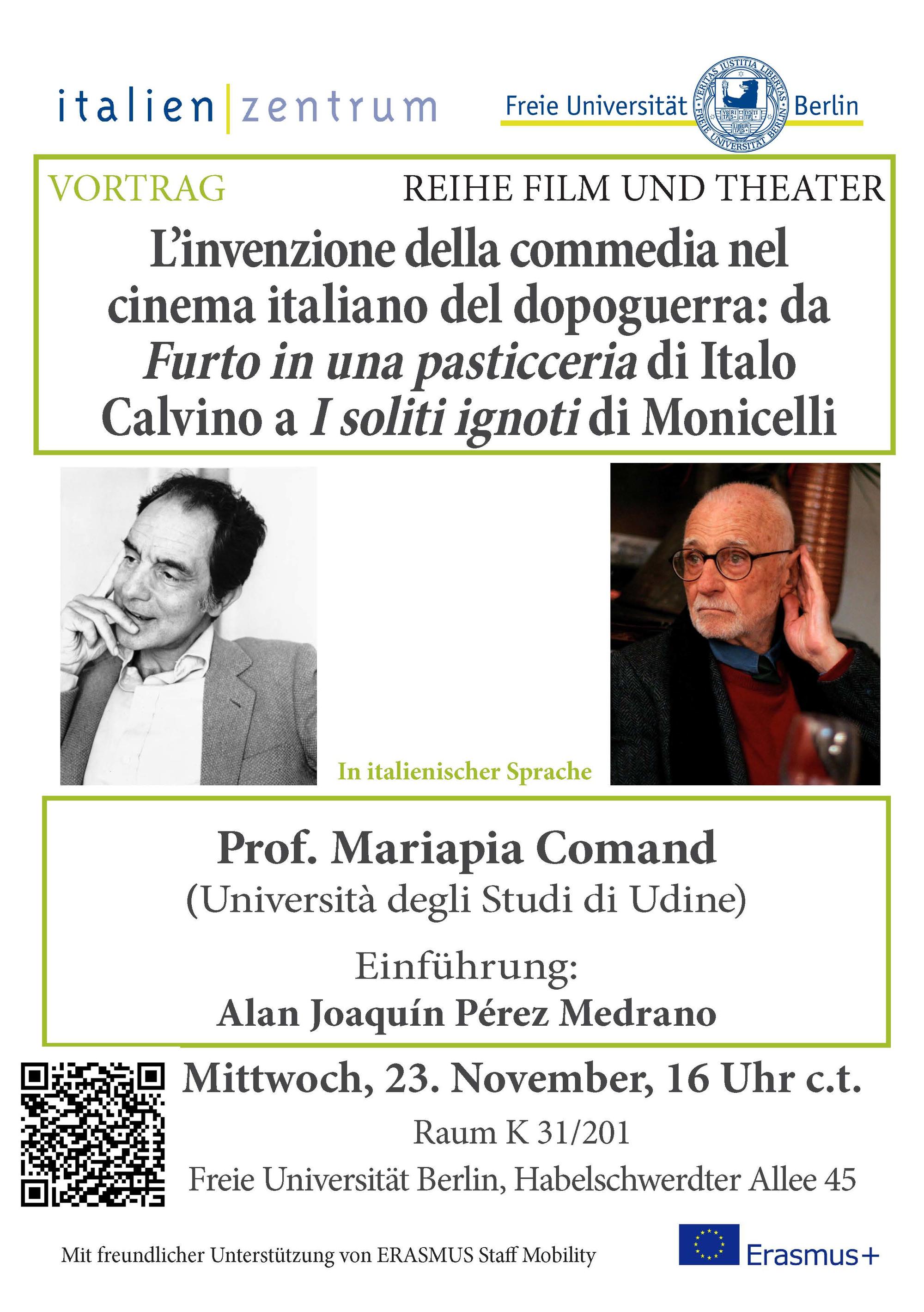 Flyer Comand commedia dopoguerra