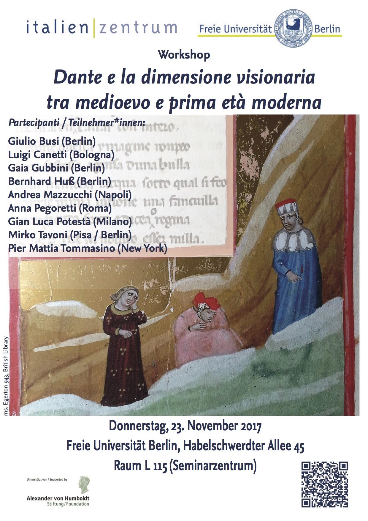 Flyer Workshop Dante visionario