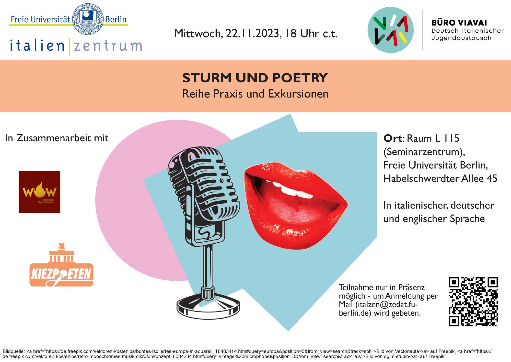 Flyer Sturm und Poetry