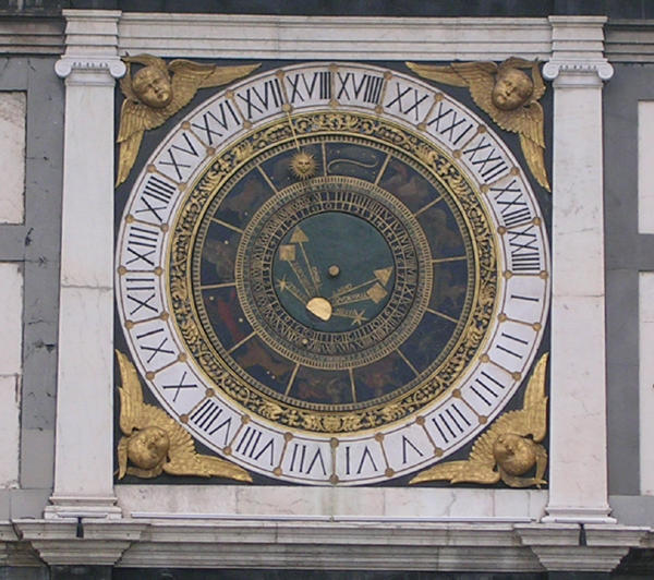 L’Orologio astronomico di Piazza della Loggia, Bresica; Wikimedia Commons