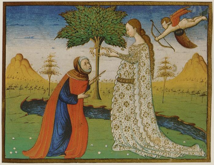 Magister vitae imperatorum (15. Jh.): Laura incorona il poeta