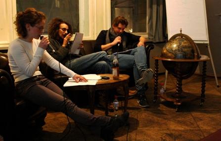 v.l.n.r. Marie Bauer, Bernardo Arias Porras und Carl Niclas Rohrwacher