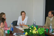 Frau Prof. Dr. Almut Hille, ab 2009 deutsche Projektleiterin der GIP, während eines Seminars in Kiew.