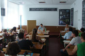 Während der Nachwuchstagung "Dialog der Kulturen und Identitätssuche" mit Frau Prof. Dr. Almut Hille 2009 in Poltawa.