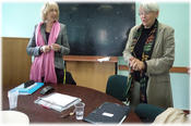 Intensivseminar mit Frau Prof. Dr. Irmela von der Lühe und Frau Dr. Anita Runge (Freie Universität) in Zhytomyr, 2012.