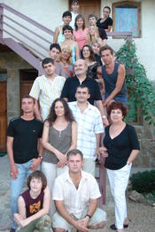 Gruppenbild bei der Sommerschule in Sudak (Krim) 2008.