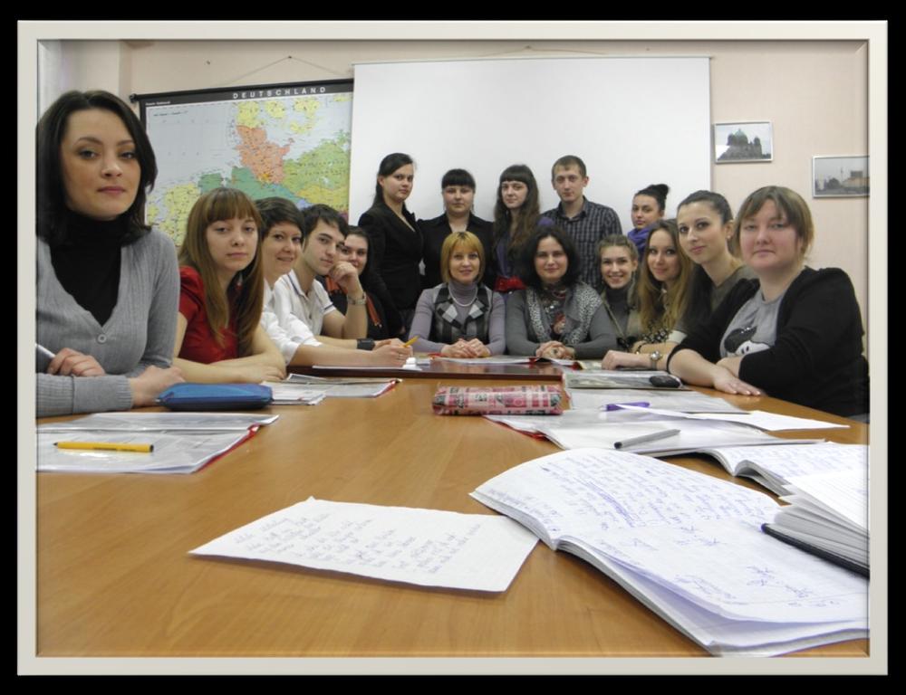Eine Sitzung im Übersetzungslabor an der Universität Tscherkassy.
