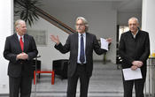KUMA 2010 Zertifikatsverleihung: Dr. Michael Schaefer, Prof. Dr. Klaus Siebenhaar und Michael Kahn-Ackermann