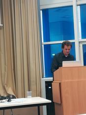 Prof. Jonas Kuhn auf der Plotting Poetry Konferenz