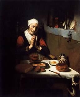 Old Woman Saying Grace, Known as 'The Prayer without End', Nicolaes Maes, c. 1656 Rijksmuseum Amsterdam