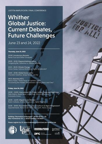 "Whither Global Justice: Current Debates, Future Challenges", Programm