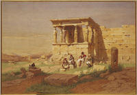 Carl F. Werner: Der Tempel der Athena Nike und die Korenhalle des Erechteion, 1877