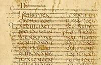 Eine Abschrift von Ciceros "De re publica" (1.xvii.26) aus dem 4./5. Jh., überschrieben im 8. Jh. mit Augustinus En.ps. 29