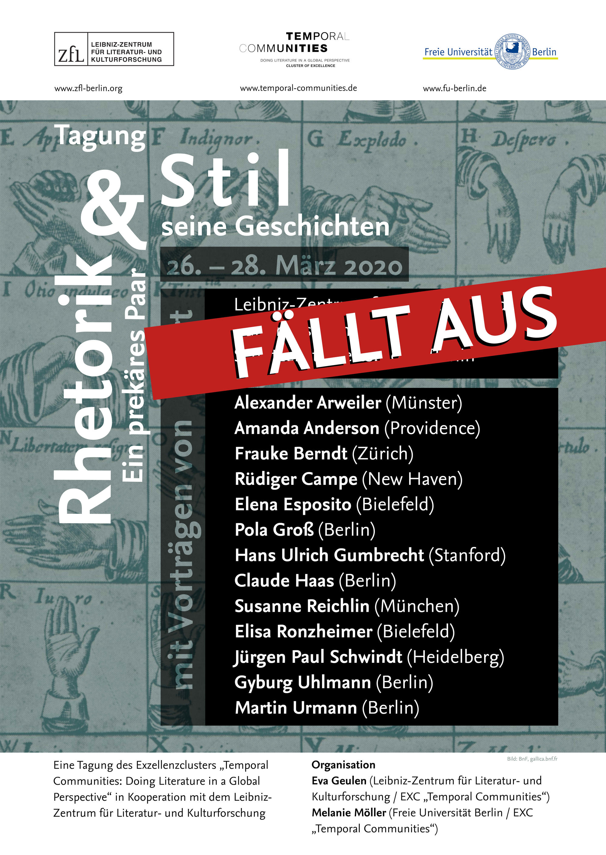 Plakat Rhetorik und Stil