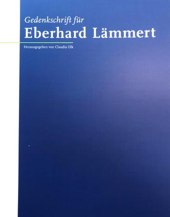 Gedenkschrift Eberhard Lämmert