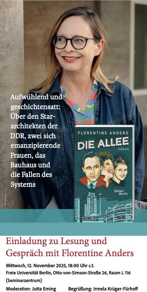 Plakat Lesung Florentine Anders