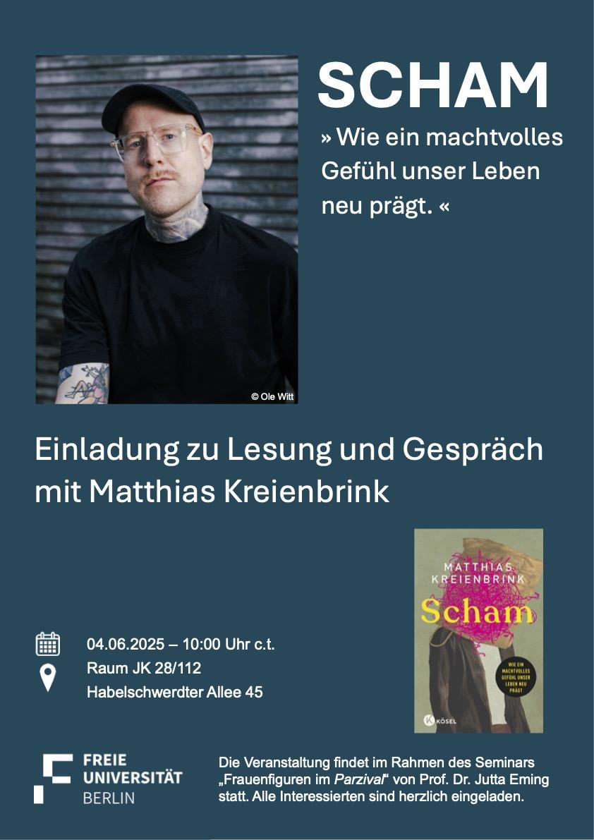 Ankündigung Lesung Matthias Kreienbrink