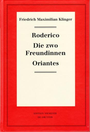 Buchcover F. M. Klinger: Roderico