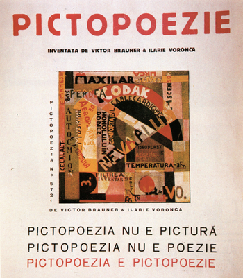 Victor Brauner, Ilarie Voronca: Pictopoezie (75 HP, 1924)