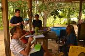 Recording an elizitation experiment in São Gabriel da Cachoeira I. Source: Uli Reich