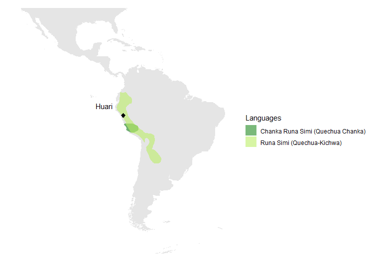 Linguistic expansion of Quechua I. Source: Uli Reich