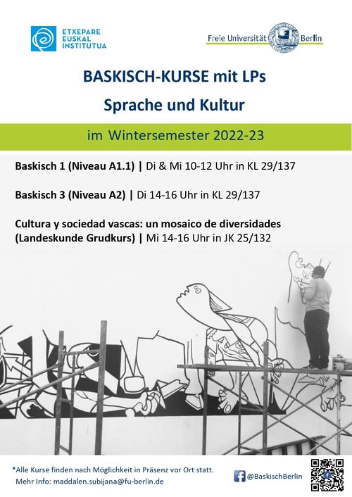 Baskisch-Kurse im Wintersemester 2022/23