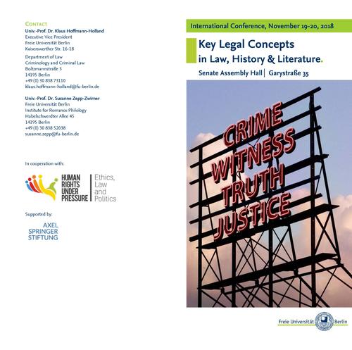 Programm Int. Tagung "Key Legal Concepts"