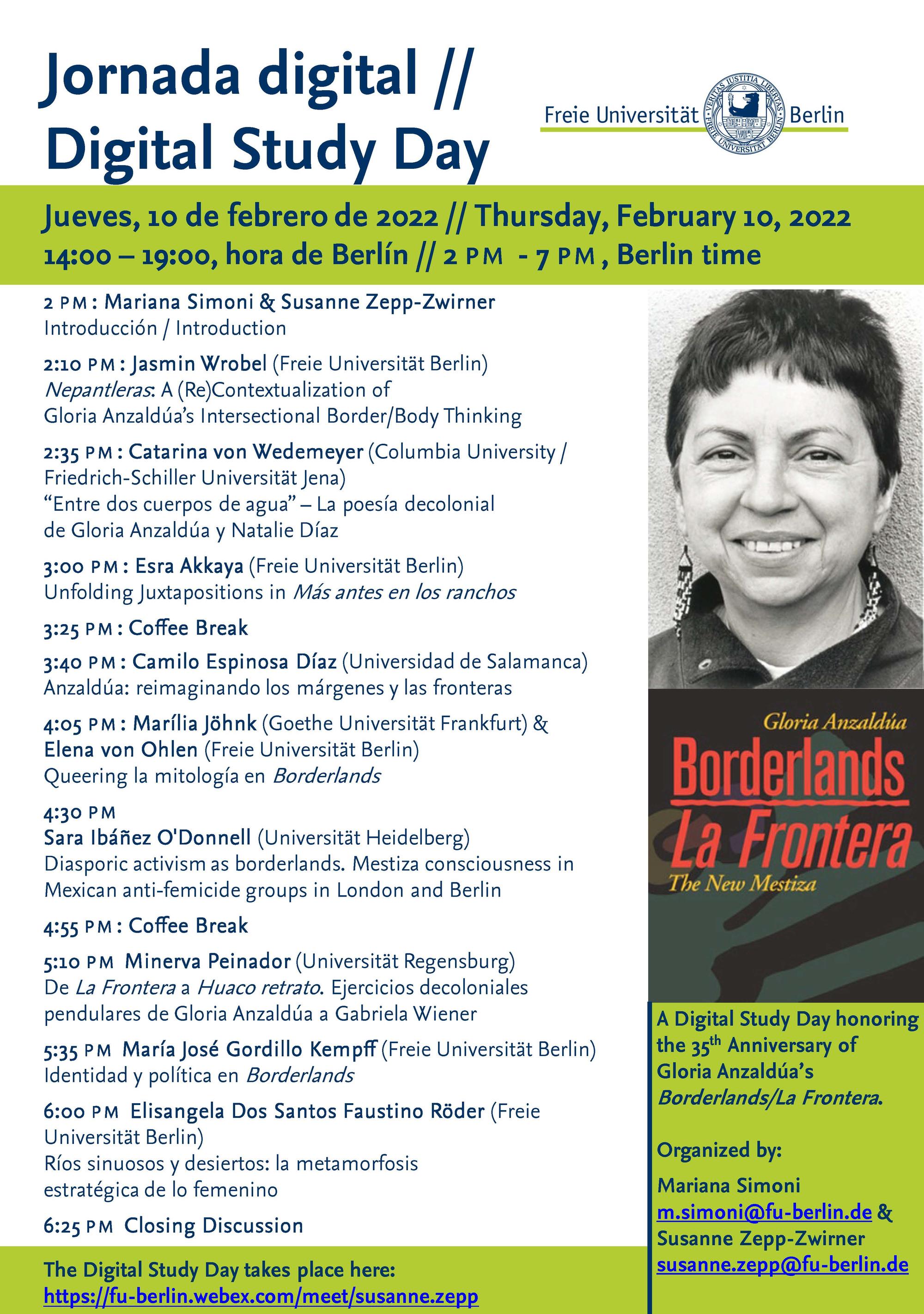 Jornada digital // Digital Study Day Anzaldúa