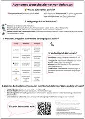 Autonomes Wortschatzlernen von Anfang an