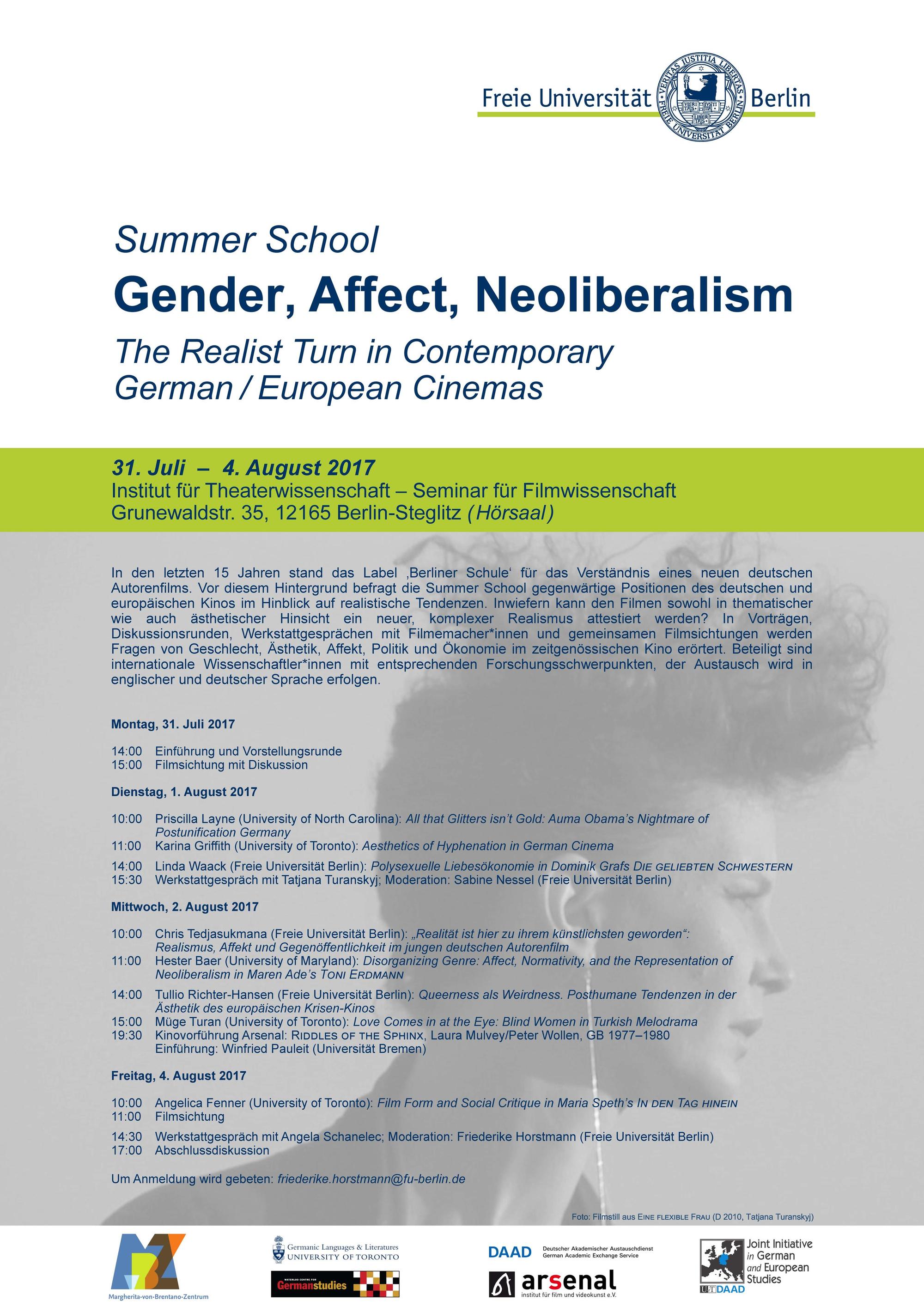 Gender, Affect, Neoliberalism