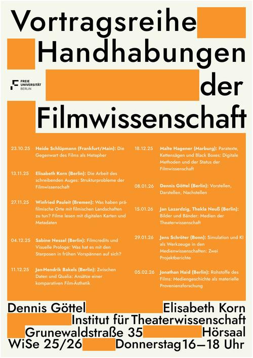 Vortragsreihe Handhabungen