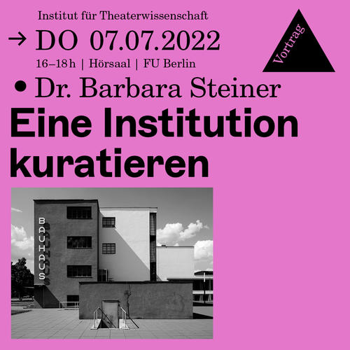 Barbara Steiner Eine Institution kuratieren